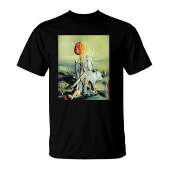 Tanguy Through Birds Through Fire Famous Surrealist Painting T-Shirt | Mazezy