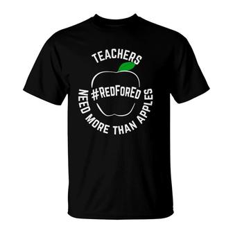 Teacher Support Red For Ed T-Shirt | Mazezy