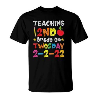 Teaching 2Nd Grade On Twosday 2Nd February 2022 2-2-22 Gift T-Shirt | Mazezy