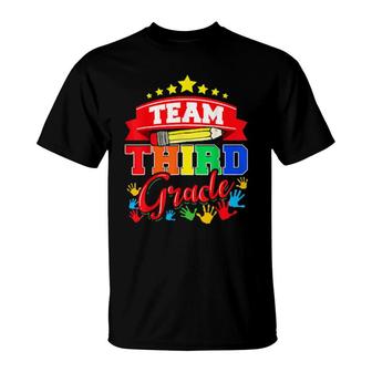 Team 3Rd Third Grade Teacher Or Student Back To School T-Shirt | Mazezy