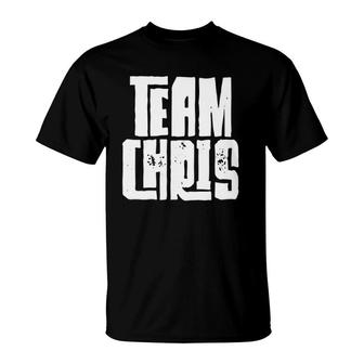 Team Chris Husband Son Grandson Dad Boyfriend Sports Group T-Shirt | Mazezy CA