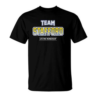 Team Stafford Gift Proud Family Last Name Surname T-Shirt | Mazezy