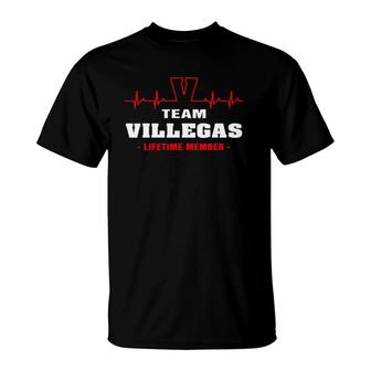 Team Villegas Lifetime Member Proud Family Surname Villegas T-Shirt | Mazezy