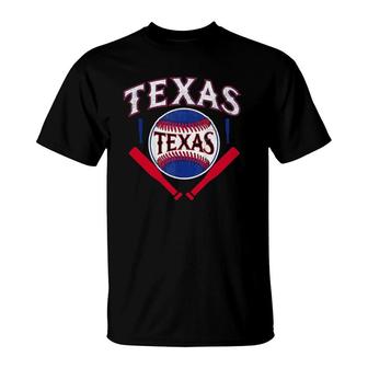 Texas Baseball Vintage Distressed Game Day Ranger Tx State T-Shirt | Mazezy