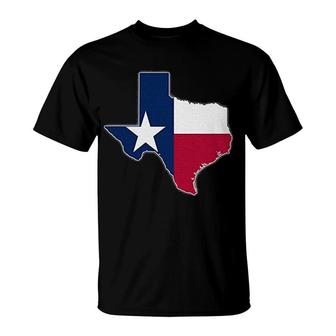 Texas State Map Texas Tx Flag Roots Gift T-Shirt | Mazezy DE