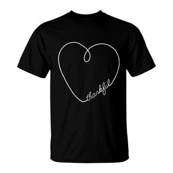 Thankful Heart T-Shirt | Mazezy