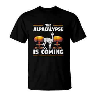 The Alpacalypse Is Coming T-Shirt | Mazezy