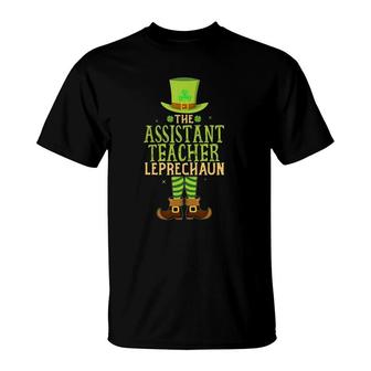 The Assistant Teacher Leprechaun Matching St Patrick's Day T-Shirt | Mazezy