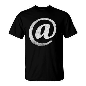 The At Symbol A With The Symbol T-Shirt | Mazezy