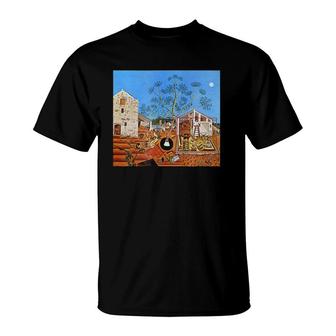 The Farm 1922 Joan Miro Surrealism Painting T-Shirt | Mazezy