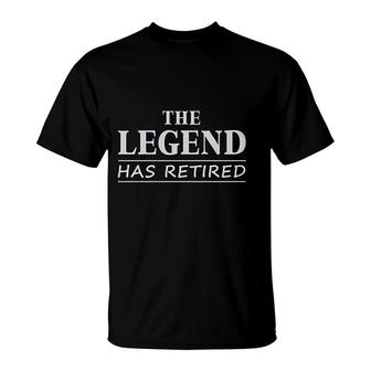 The Legend Has Retired Funny Retirement T-Shirt | Mazezy