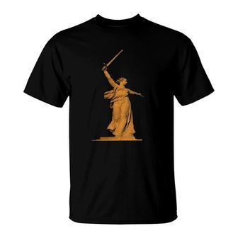The Motherland Calls - Battle Of Stalingrad Monument T-Shirt | Mazezy