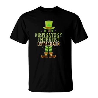 The Respiratory Therapist Leprechaun Funny St Patrick's Day T-Shirt | Mazezy