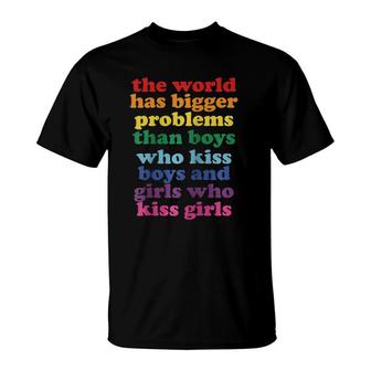 The World Has Bigger Problems Lgbt Community Gay Pride T-Shirt | Mazezy DE