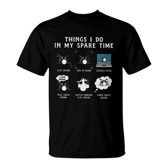 Things I Do In My Spare Time Guitar T-Shirt | Mazezy