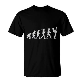 Think Out Loud Guitar Player Evolution T-Shirt | Mazezy
