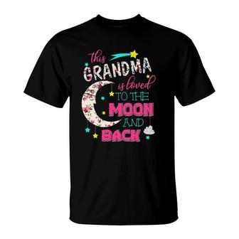 This Grandma Is Loved To The Moon And Back - Mother's Gift T-Shirt | Mazezy CA
