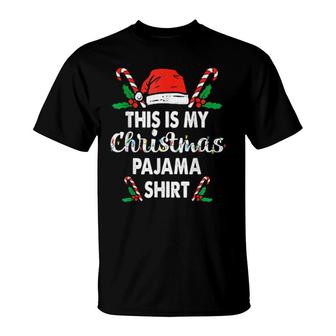 This Is My Christmas Pajama Christmas Light T-Shirt | Mazezy