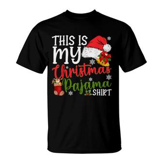 This Is My Christmas Pajama Merry Christmas T-Shirt | Mazezy