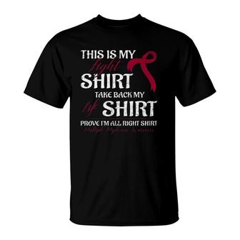 This Is My Fight Multiple Myeloma Awareness Fighters Premium T-Shirt | Mazezy