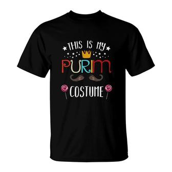 This Is My Purim Costume Jewish Holiday Carnival Gift T-Shirt - Thegiftio