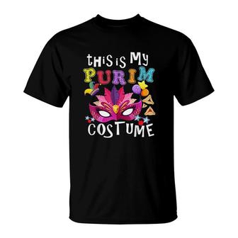 This Is My Purim Costume Jewish Purim Gift T-Shirt - Thegiftio
