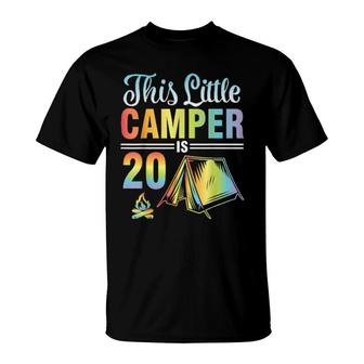This Litle Camper Is 20 Years Old Happy Me You Son Daughter T-Shirt | Mazezy