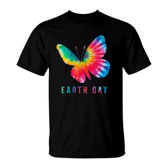 Tie Dye Butterfly Lover Earth Day 2021 Costume Environmental T-Shirt | Mazezy
