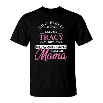 Tracy Name Gift Personalized Mama T-Shirt | Mazezy