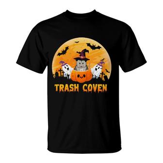 Trash Coven Opossum Halloween Funny T-Shirt | Mazezy