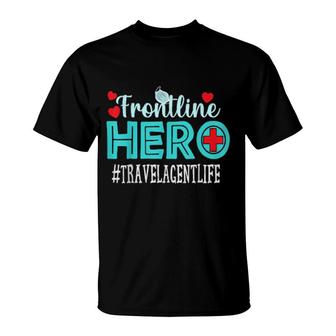 Travel Agent Frontline Hero Essential Workers Appreciation T-Shirt | Mazezy
