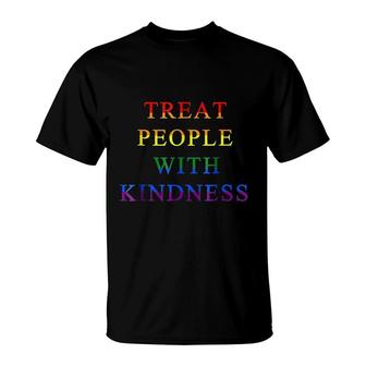 Treat People With Kindness Lgbtq Pride T-Shirt | Mazezy