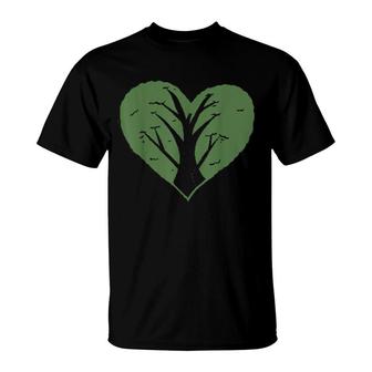 Tree Hugger Art Earth Day Nurture T-Shirt | Mazezy