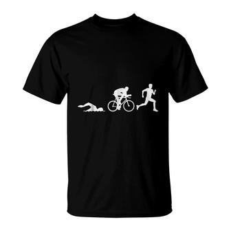 Triathlon Athletes T-Shirt | Mazezy