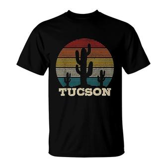 Tucson Arizona Cactus Vintage Retro Desert Souvenir Gift T-Shirt - Seseable