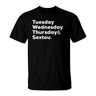 Tuesday Thursday Sextou Funny Brazilian Quote Brasil T-Shirt | Mazezy UK
