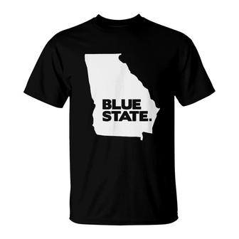 Turn Georgia Blue State T-Shirt | Mazezy