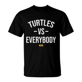 Turtles Vs Everybody T-Shirt | Mazezy