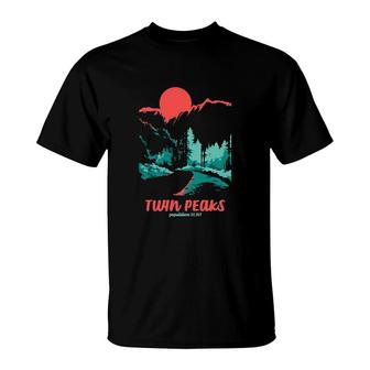 Twin Peaks Classic Tonal Color Pop Poster T-Shirt | Mazezy