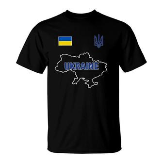 Ukraine 2022 National Football Team Soccer Ukrainian Fan T-Shirt | Mazezy