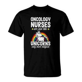 Unicorn Cute Oncology Nurse Pediatric Medical Gift Women T-Shirt | Mazezy
