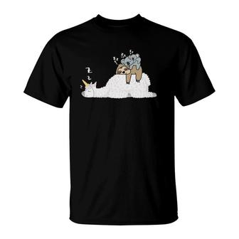 Unicorn Llama & Lazy Sloth With Koala Mama Bear & Baby Koala T-Shirt | Mazezy