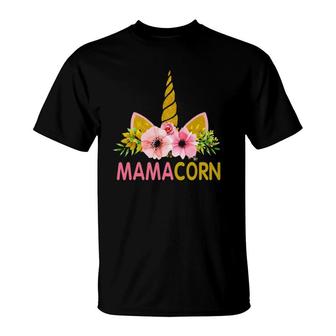 Unicorn Mom Funny Mamacorn For Mother's Day T-Shirt | Mazezy