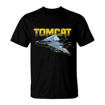 Usa Tomcat Military Jet Airplane T-Shirt | Mazezy