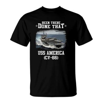 Uss America Cv-66 Veterans Day Father Day Gift T-Shirt | Mazezy DE