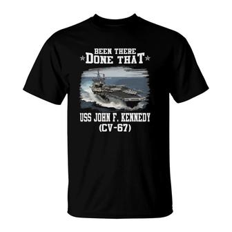 Uss John F Kennedy Cv-67 Veterans Day Father Day Gift T-Shirt | Mazezy