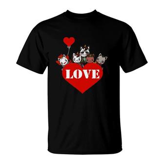 Valentine's Day Horror Movies Unicorn Love Xoxo Valentine T-Shirt | Mazezy