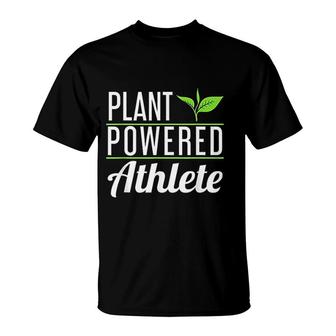 Vegan Gifts Plant Powered Athlete T-Shirt | Mazezy