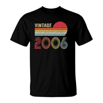 Vintage 2006 Funny 16 Years Old Boys And Girls 16Th Birthday T-Shirt | Mazezy