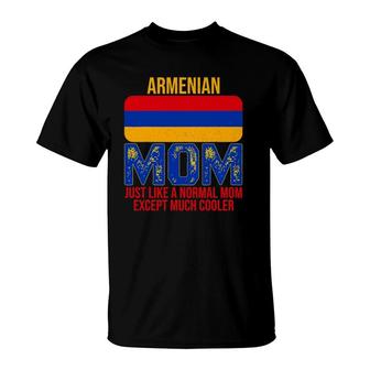 Vintage Armenian Mom Armenia Flag Design For Mother's Day T-Shirt | Mazezy